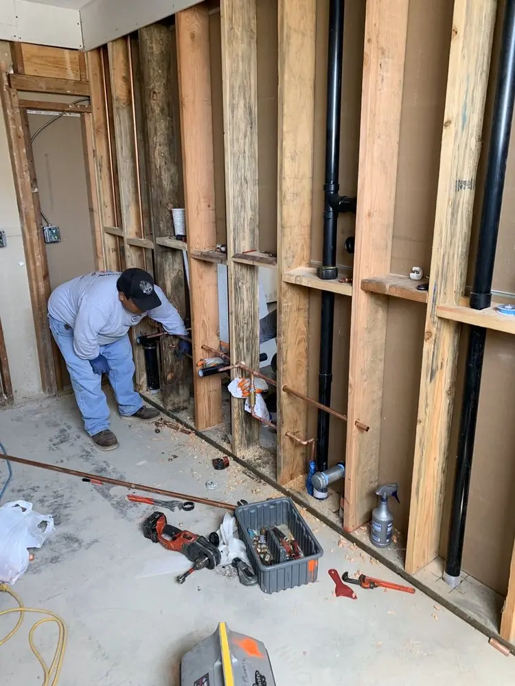 Commercial rough-in plumbing for Water Heater Replacement in Yankton